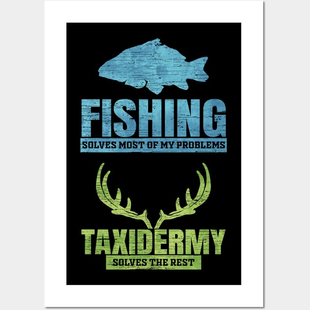 Taxidermist Fishing Taxidermy Wall Art by ChrisselDesigns